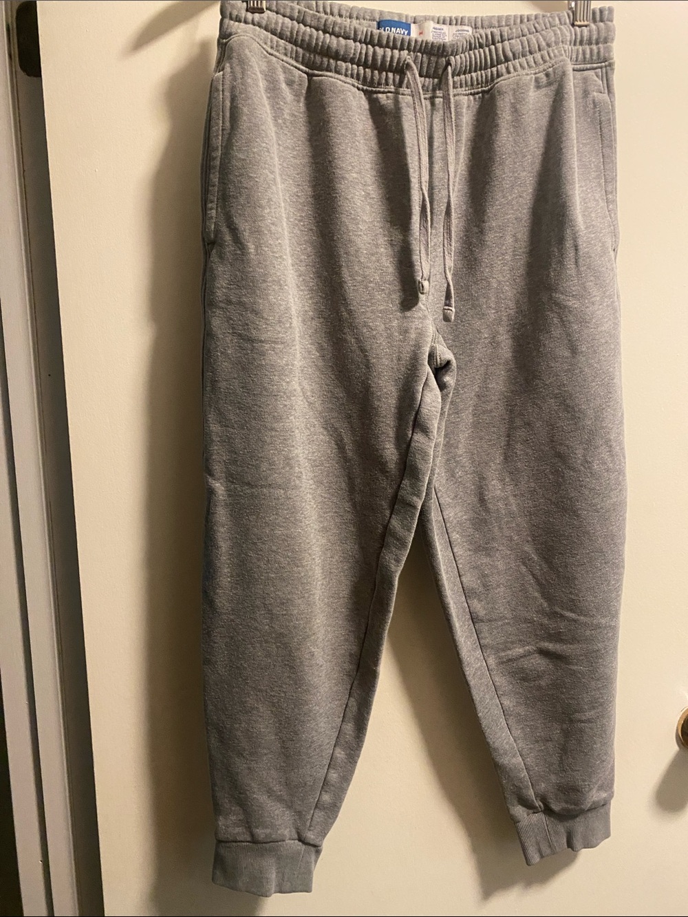 Old Navy Gray Men's Fleece Jogger Sweatpants